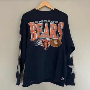 LF Stores/Furst Of A Kind Reworked Vintage Chicago Bears Sweater (Navy/One Size)